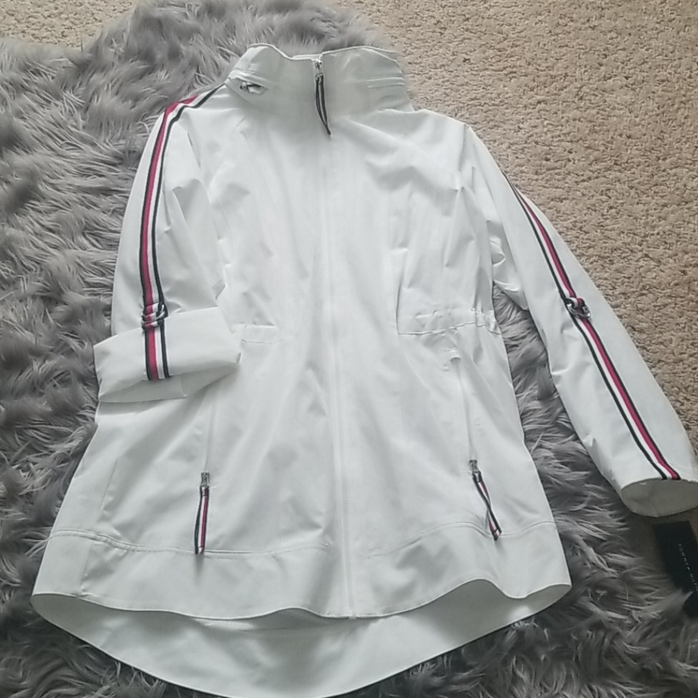 Jacket With Hood And Roll Up Sleeves